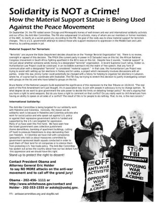 Material Support Flyer