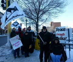Protest against U.S. wars on Human Rights Day (Fight Back!News/Misty Rowan)