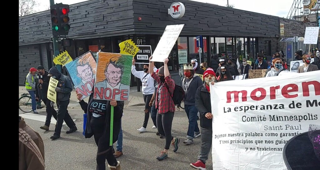 Halloween anti-trump protest